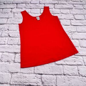 Chico's Tank Top Women's Size 0/Small Coral Stretch Round Neck Casual